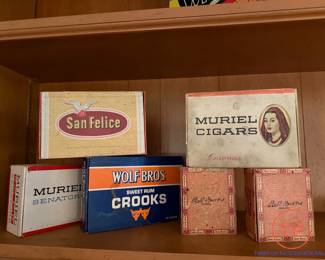 Collection of Cigar Boxes