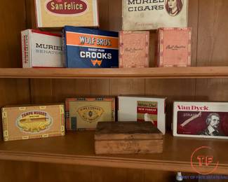 Collection of Cigar Boxes