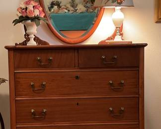 Antique dresser-30x18x37
oval mirror-17x31