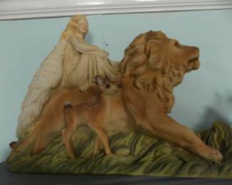 Angel on Lion Statue
