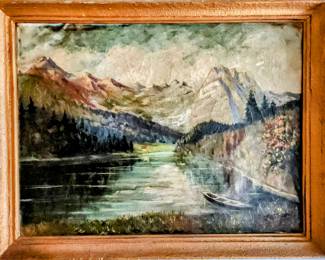 Framed Oil Painting