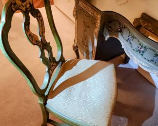 Antique Venetian Desk and Chair