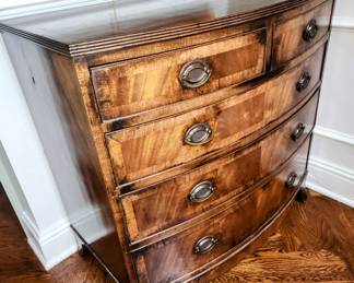 Antique Bow Front Chest