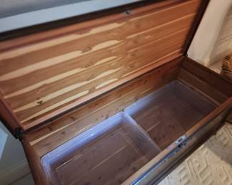 Interior of Cedar Chest