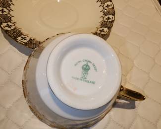 Signature on Cup and Saucer