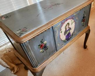 Queen Anne Painted Blanket Chest