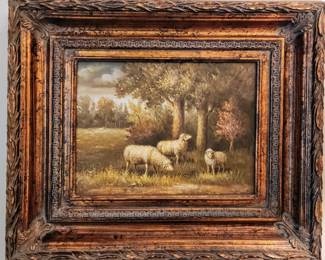 Oil Painting of Sheep