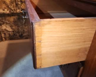 Dovetailing on Antique Desk