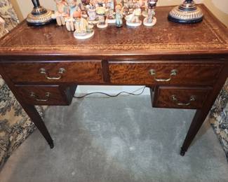 Antique Desk with Leather Top