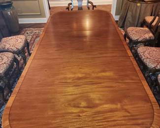 Top View of Banded Dining Table