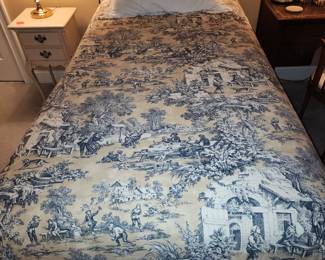 2 of 2 Upholstered Twin Beds