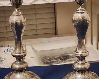 Antique Austrian sterling Candlesticks