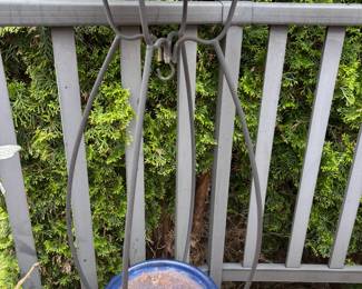 Black Metal Two Tier Plant Stand