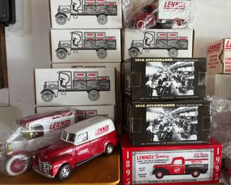 Assortment of Ertl Lennox Die Cast Vehicle Banks
