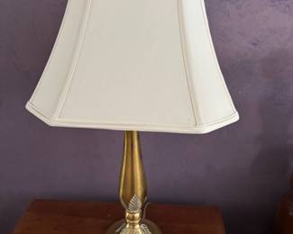 Brass Rose Bud Table Lamp