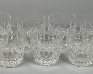 Set Of Waterford Colleen Crystal Old Fashioned Glasses (7)