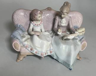 Lladro 6715 An Embroidery Lesson Porcelain Figurine