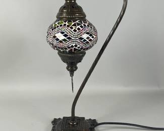 Mosaic Turkish Style Moroccan Glass Desk Lamp