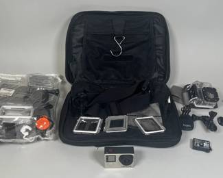 GoPro Hero4 Silver 32GB MicroSD Card, Adjustable Head Strap, Wrist Housing, Floating Hand Grip & Travel Bag