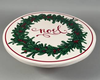 Noel Christmas Wreath Cake Stand