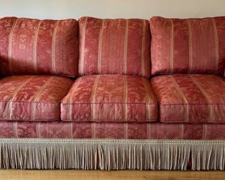 Edward Ferrell Ltd. Custom Upholstered Rolled Arm, Three Seat Sofa