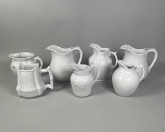 Collection Of Two's Company White Pitchers