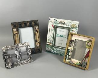 Four Golf Themed Picture Frames