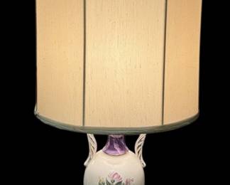 Vintage Porcelain Brass Lamp