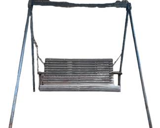 Wood Swing Metal Frame