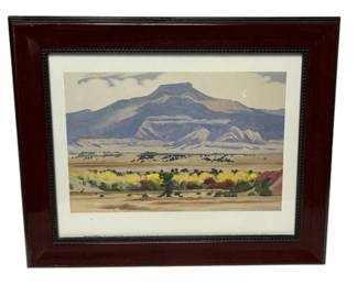 Framed Matted Georgia OKeefe Print