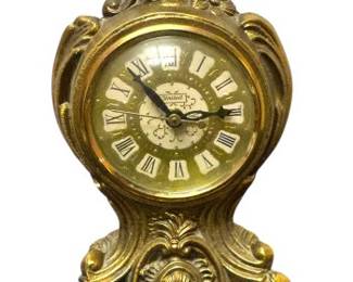 United Brass Table Top Clock