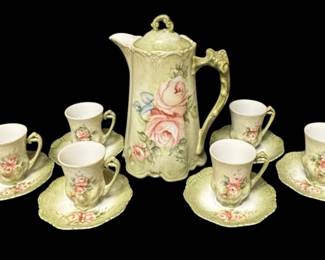 Hand Painted Porcelain Tea Set