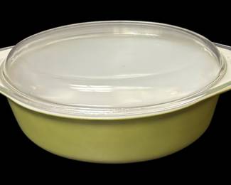 Vintage Avocado Green Pyrex Dish