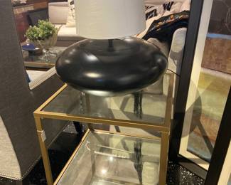 lamp, glass end table