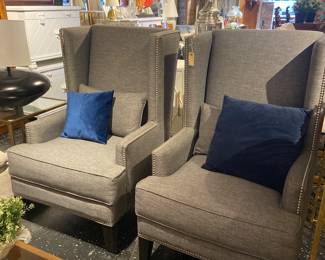 armchairs, mid century glass coffee table