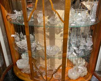 Antique Cabinets, Waterford, Crystals and glasses