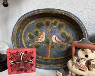Mexican Paper Mache Shallow Bowl