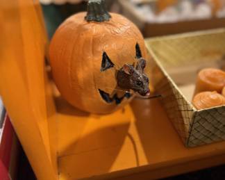 Mouse in Jack o'Lantern Nose