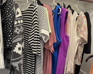 Women's tops, suits, dresses and jeans