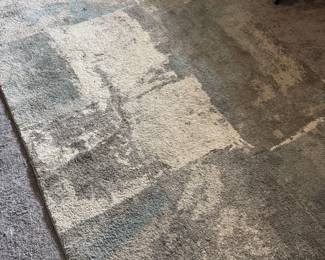 Mottled Blue Gray Cream 5x7 Rug