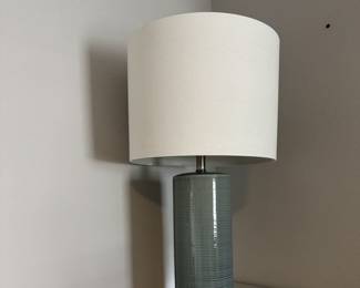 Large Blue Green Ceramic Vase