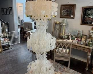 Hanging Capiz Shell decor (about 4-5' tall)