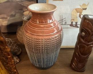 Ombre Art Pottery Vase