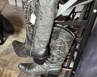 Black cowboy boots