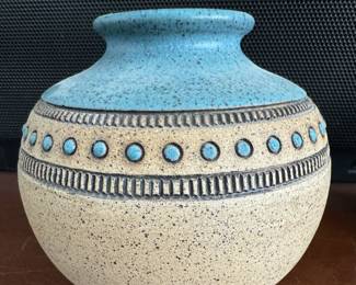 S Thompson Small Pottery Vase