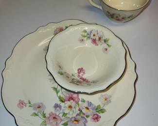 Homer Laughlin Virginia Rose china set