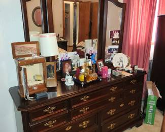 Bassett dresser and mirror