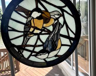 Stainglass bird window