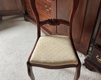 carved Victorian style side chair