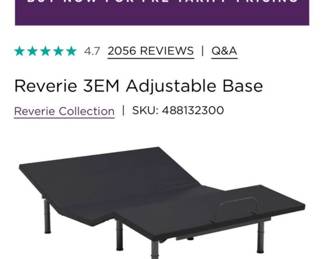 Brand new ~ original price was $799 for base only~ we are selling complete with mattress for $500